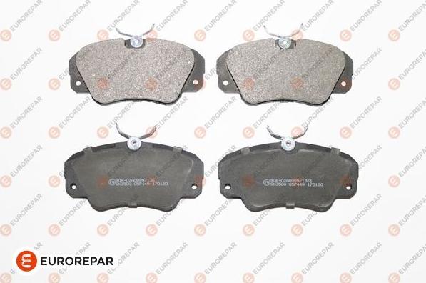 EUROREPAR 1639382780 - Brake Pad Set, disc brake www.autospares.lv