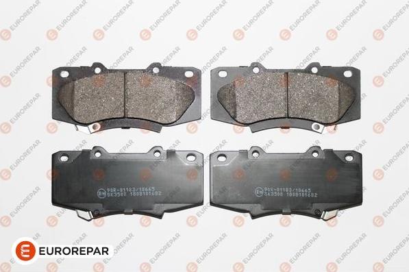 EUROREPAR 1639376380 - Bremžu uzliku kompl., Disku bremzes autospares.lv