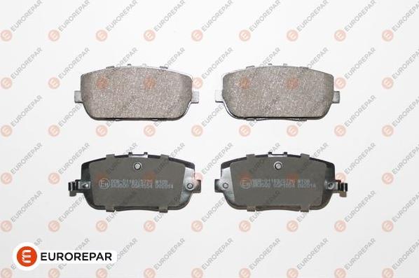 EUROREPAR 1639370480 - Bremžu uzliku kompl., Disku bremzes www.autospares.lv