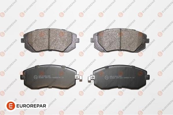 EUROREPAR 1639378980 - Bremžu uzliku kompl., Disku bremzes www.autospares.lv