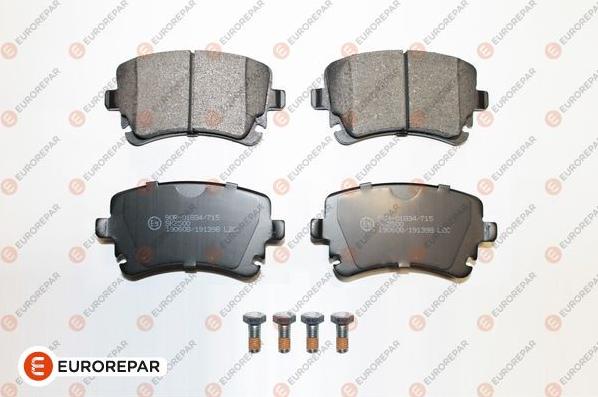 EUROREPAR 1639377180 - Brake Pad Set, disc brake www.autospares.lv