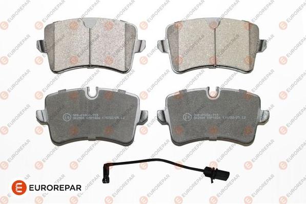 EUROREPAR 1639377780 - Bremžu uzliku kompl., Disku bremzes www.autospares.lv