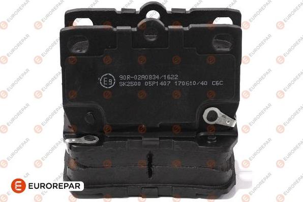 EUROREPAR 1635138480 - Bremžu uzliku kompl., Disku bremzes www.autospares.lv