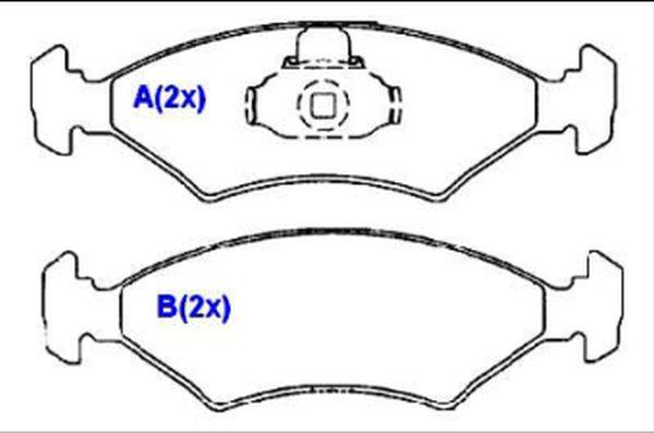 EUROREPAR 1635834080 - Bremžu uzliku kompl., Disku bremzes www.autospares.lv