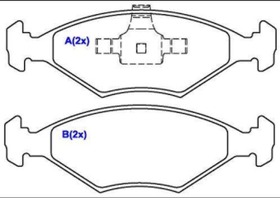 EUROREPAR 1635834880 - Bremžu uzliku kompl., Disku bremzes www.autospares.lv