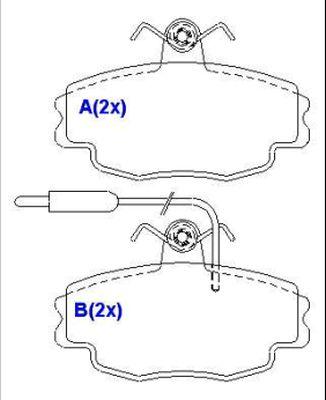 EUROREPAR 1635835080 - Тормозные колодки, дисковые, комплект www.autospares.lv