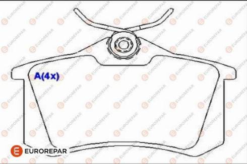 EUROREPAR 1635835180 - Brake Pad Set, disc brake www.autospares.lv