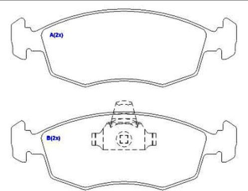 EUROREPAR 1636485180 - Bremžu uzliku kompl., Disku bremzes www.autospares.lv