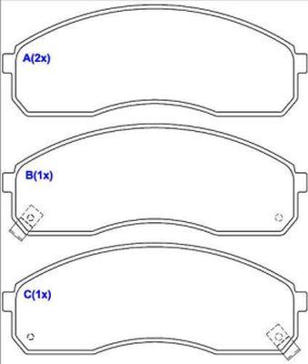 EUROREPAR 1636485880 - Bremžu uzliku kompl., Disku bremzes www.autospares.lv