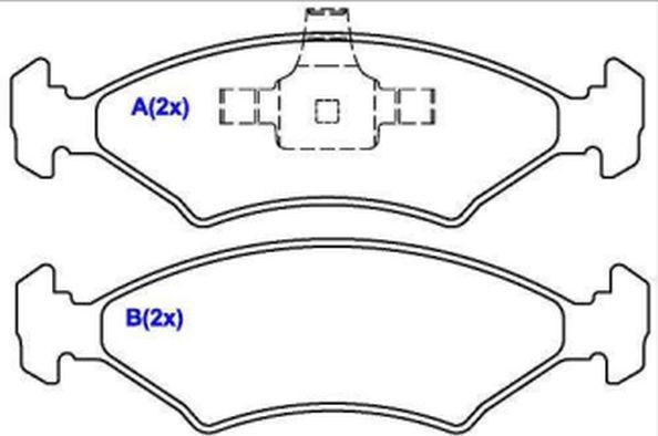 EUROREPAR 1636485280 - Bremžu uzliku kompl., Disku bremzes www.autospares.lv