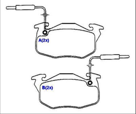 EUROREPAR 1636486380 - Bremžu uzliku kompl., Disku bremzes www.autospares.lv