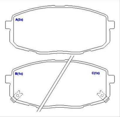 EUROREPAR 1636488580 - Тормозные колодки, дисковые, комплект www.autospares.lv