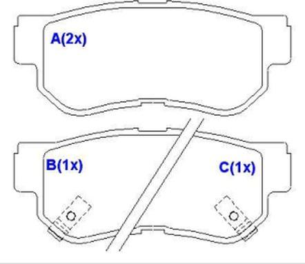 EUROREPAR 1636488680 - Bremžu uzliku kompl., Disku bremzes autospares.lv