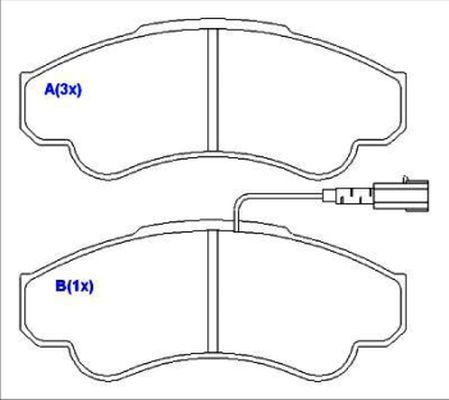 EUROREPAR 1636487980 - Brake Pad Set, disc brake www.autospares.lv