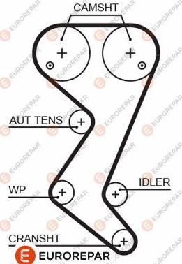 EUROREPAR 1633143980 - Timing Belt www.autospares.lv