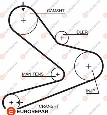 EUROREPAR 1633134880 - Timing Belt www.autospares.lv