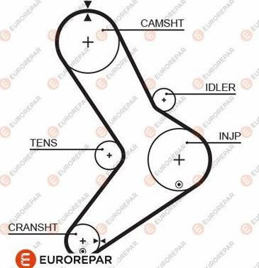 EUROREPAR 1633138380 - Timing Belt www.autospares.lv