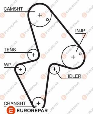 EUROREPAR 1633128780 - Timing Belt www.autospares.lv