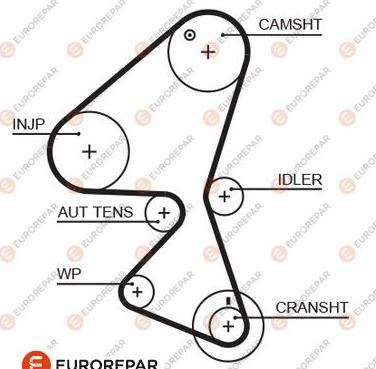 EUROREPAR 1633127080 - Timing Belt www.autospares.lv