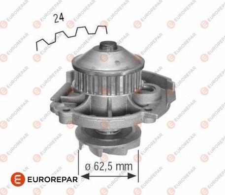 EUROREPAR 1637175480 - Ūdenssūknis autospares.lv