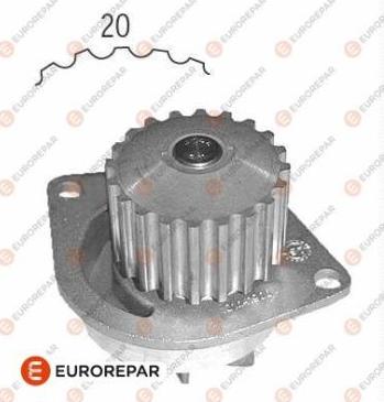 EUROREPAR 1637172180 - Водяной насос www.autospares.lv