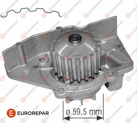 EUROREPAR 1637172280 - Ūdenssūknis www.autospares.lv