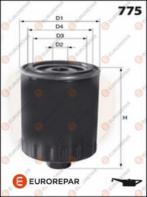 EUROREPAR 1637766480 - Oil Filter www.autospares.lv