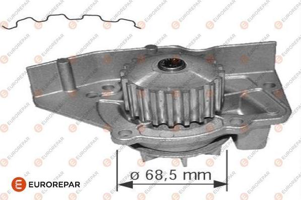 EUROREPAR 1623097980 - Ūdenssūknis autospares.lv