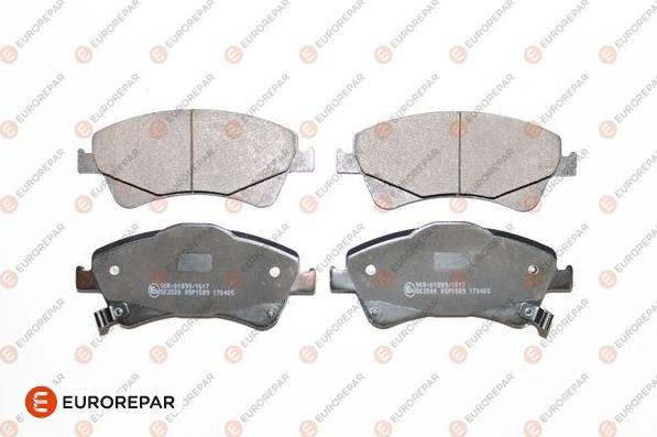 EUROREPAR 1623060480 - Bremžu uzliku kompl., Disku bremzes www.autospares.lv