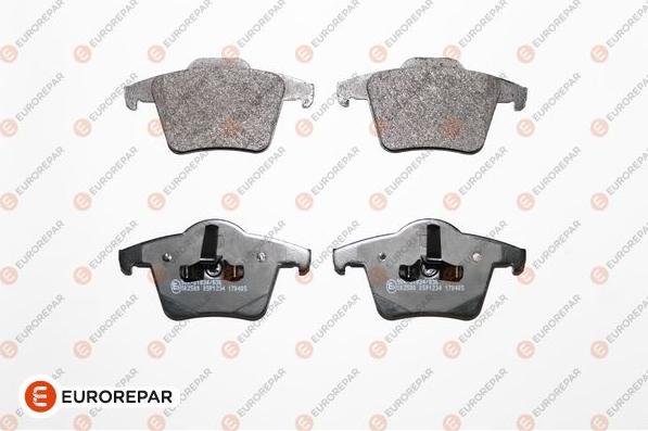 EUROREPAR 1623061780 - Bremžu uzliku kompl., Disku bremzes www.autospares.lv