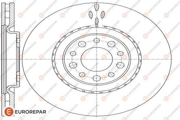 EUROREPAR 1622806980 - Bremžu diski www.autospares.lv