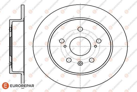 EUROREPAR 1622806180 - Bremžu diski www.autospares.lv