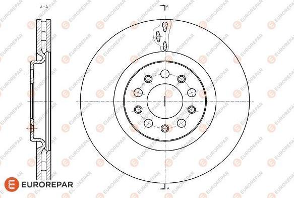 EUROREPAR 1622808380 - Bremžu diski www.autospares.lv