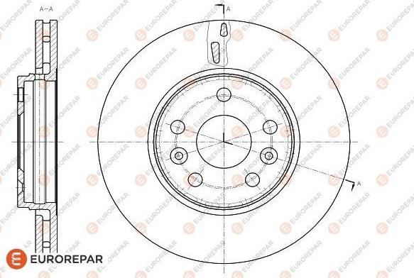 EUROREPAR 1622808280 - Bremžu diski www.autospares.lv