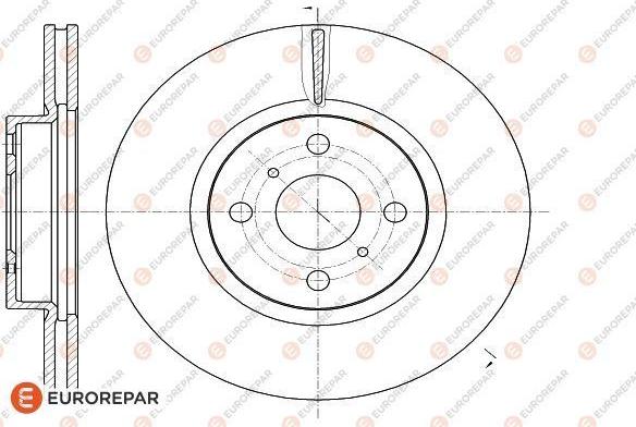 EUROREPAR 1622807080 - Bremžu diski www.autospares.lv