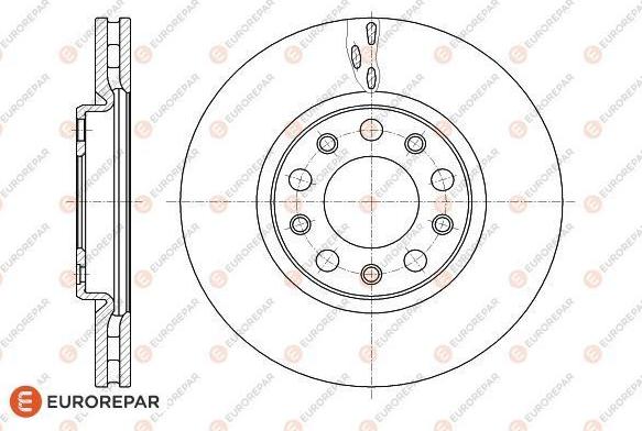 EUROREPAR 1622807380 - Bremžu diski autospares.lv