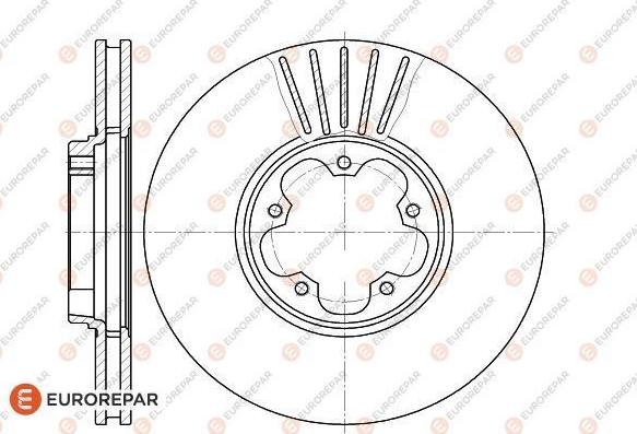 EUROREPAR 1622815880 - Bremžu diski www.autospares.lv