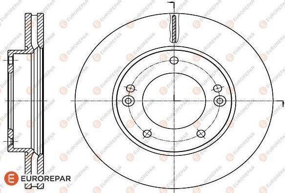 EUROREPAR 1622815380 - Bremžu diski www.autospares.lv