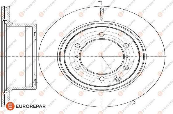 EUROREPAR 1622810980 - Bremžu diski www.autospares.lv