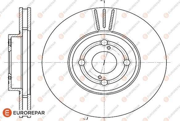 EUROREPAR 1622810480 - Bremžu diski www.autospares.lv