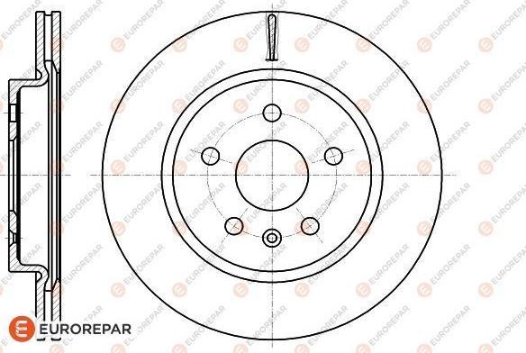 EUROREPAR 1622813680 - Bremžu diski www.autospares.lv