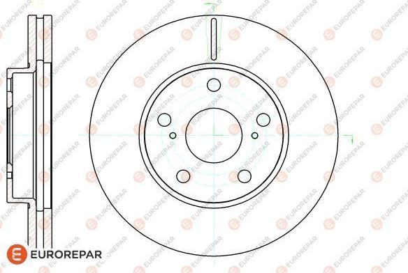 EUROREPAR 1622812480 - Bremžu diski autospares.lv