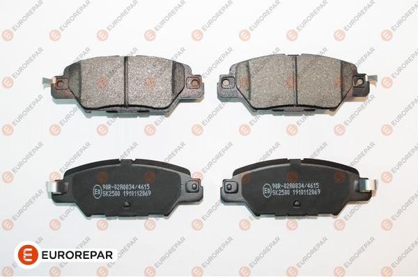 EUROREPAR 1675995980 - Bremžu uzliku kompl., Disku bremzes www.autospares.lv