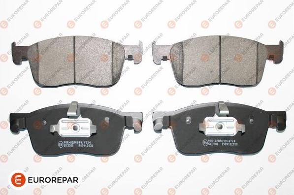 EUROREPAR 1675991780 - Bremžu uzliku kompl., Disku bremzes www.autospares.lv