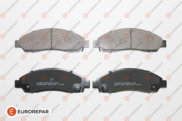 EUROREPAR 1675993480 - Bremžu uzliku kompl., Disku bremzes www.autospares.lv