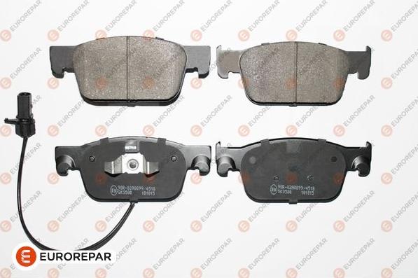 EUROREPAR 1675992380 - Bremžu uzliku kompl., Disku bremzes www.autospares.lv