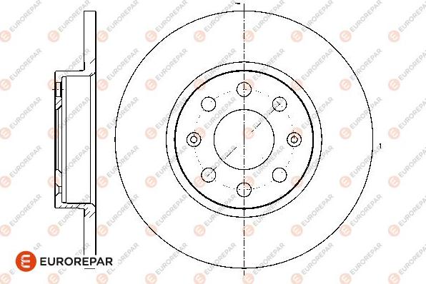 EUROREPAR 1676009780 - Bremžu diski www.autospares.lv