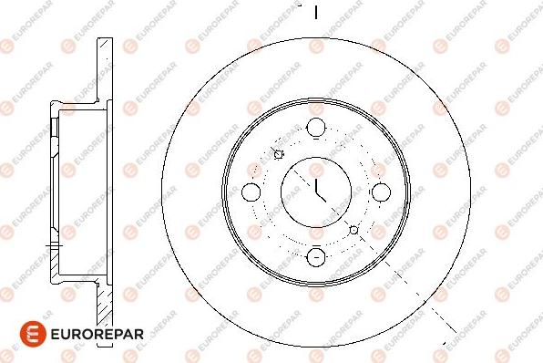 EUROREPAR 1676013280 - Bremžu diski autospares.lv