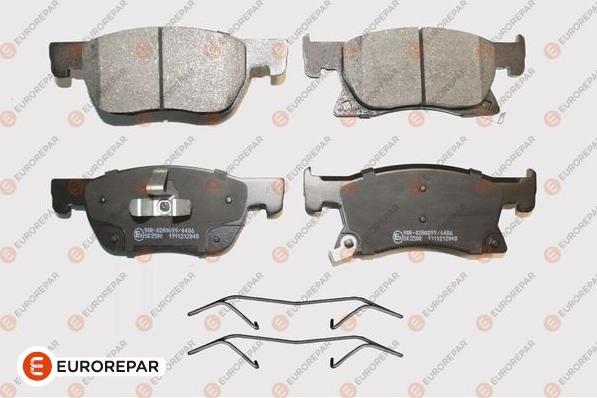 EUROREPAR 1673898880 - Bremžu uzliku kompl., Disku bremzes www.autospares.lv