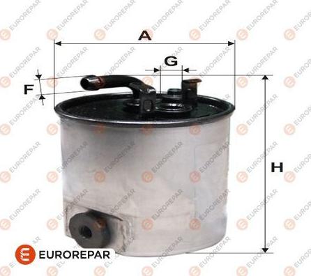 EUROREPAR E148128 - Degvielas filtrs www.autospares.lv